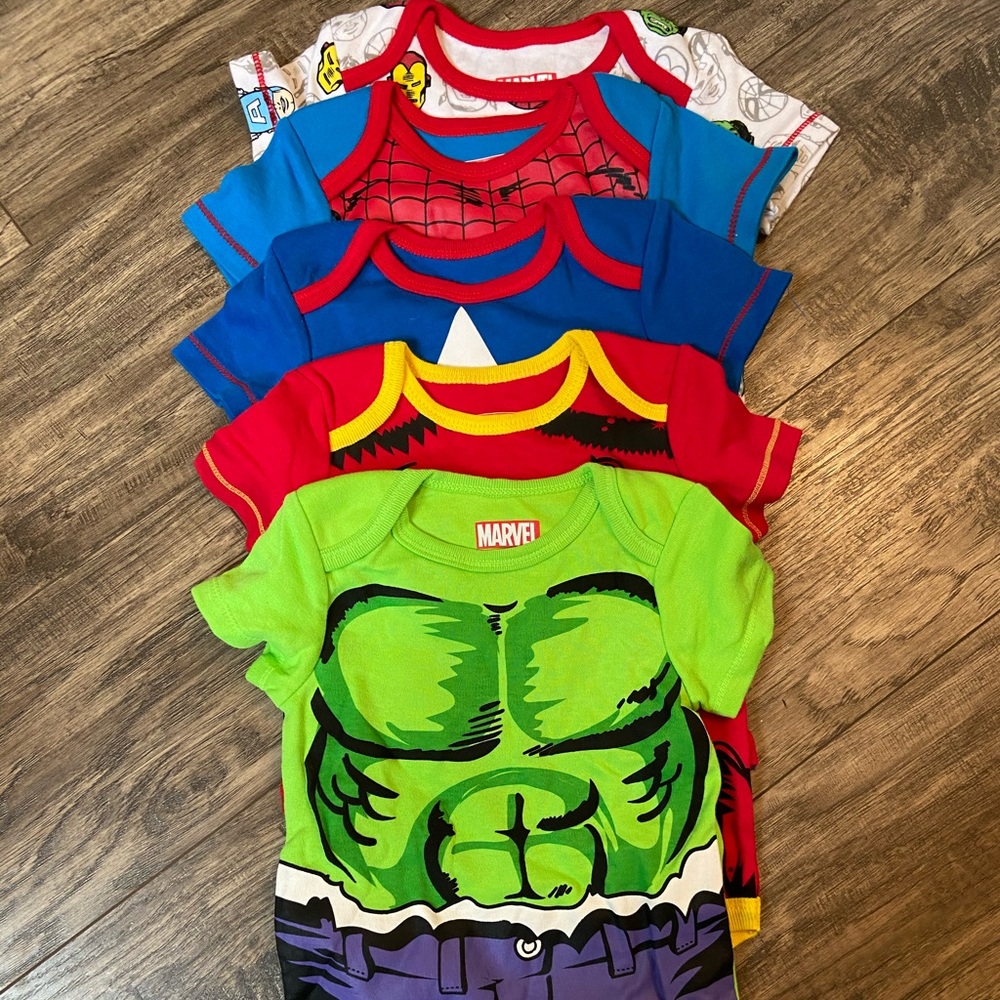 MARVEL BABY ONESIES